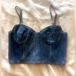 ✨👖 RE/DONE x Levi’s Jean Corset Top 👖✨